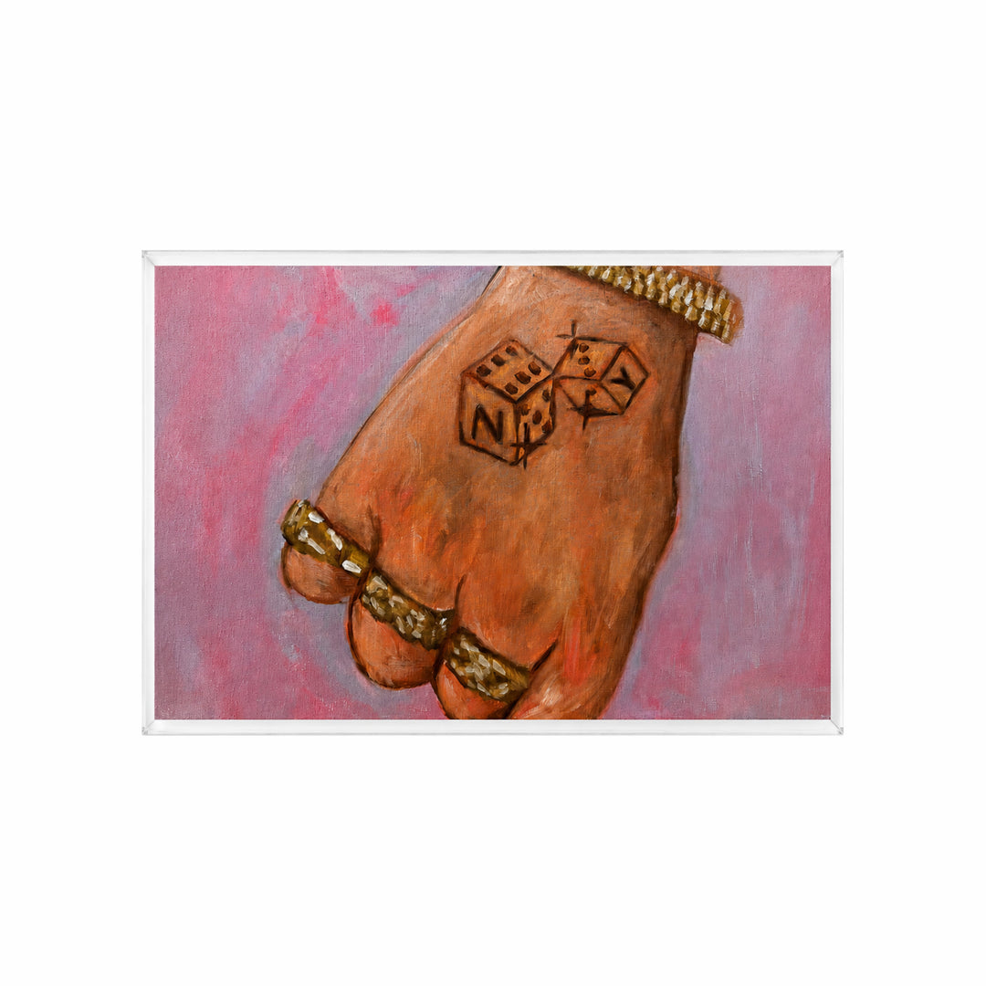 Frame dice rings plexi
