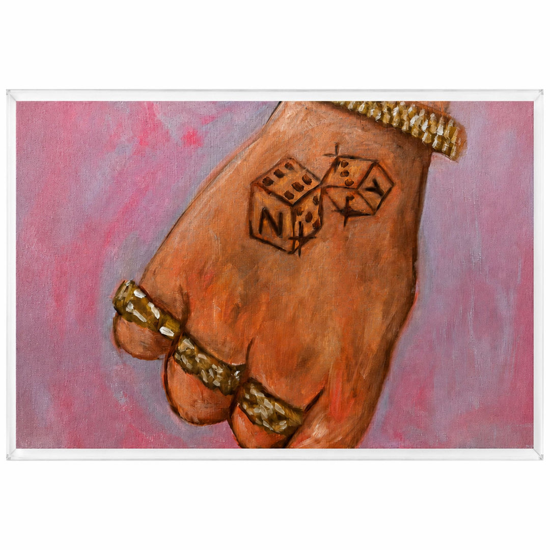 Frame dice rings plexi