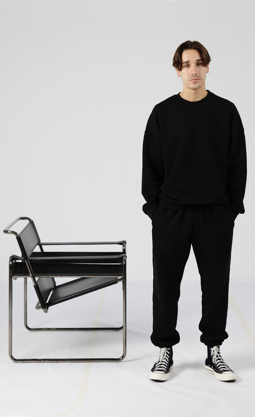 black crewneck "located in paris"